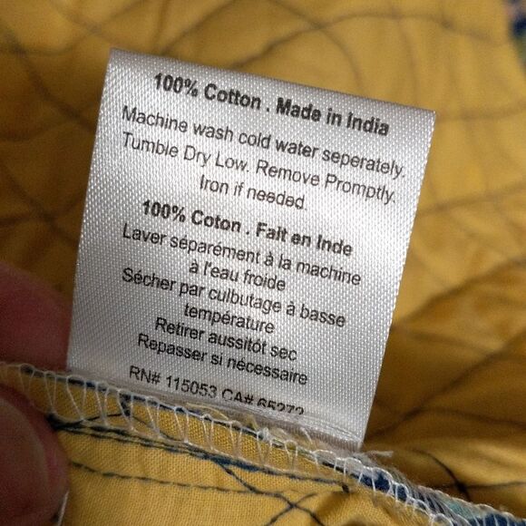 NWT  Mahogany Elsa quilted floral robe jacket belted oversized short cotton S/M - Picture 6 of 9